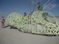 Silver Green Firefly Art Car | TheSociaholic